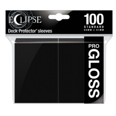 Ultra Pro - Gloss Eclipse: Deck Protector sleeves 100 Count Pack - Black